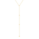 18ct Gold Vermeil Long Lariat Necklace