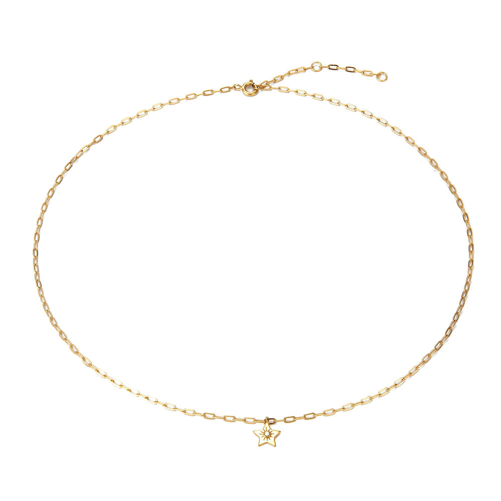 gold star necklace - seolgold