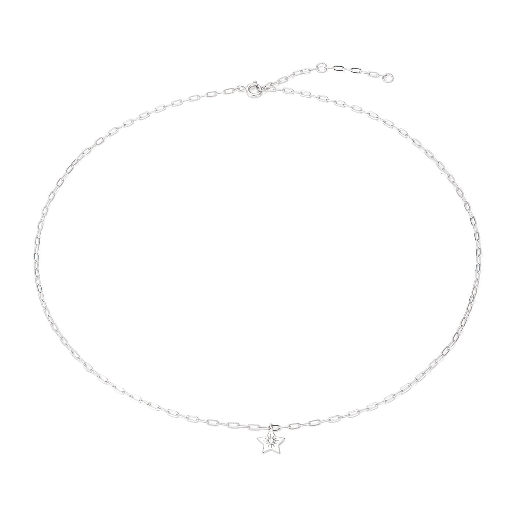 silver opal necklace - seolgold