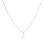 Sterling Silver Opal Star Necklace