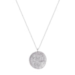 silver coin necklace - seolgold