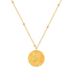 Universe Medallion - seol-gold - gold coin necklace