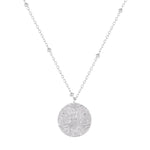 Sterling Silver Universe Medallion Necklace