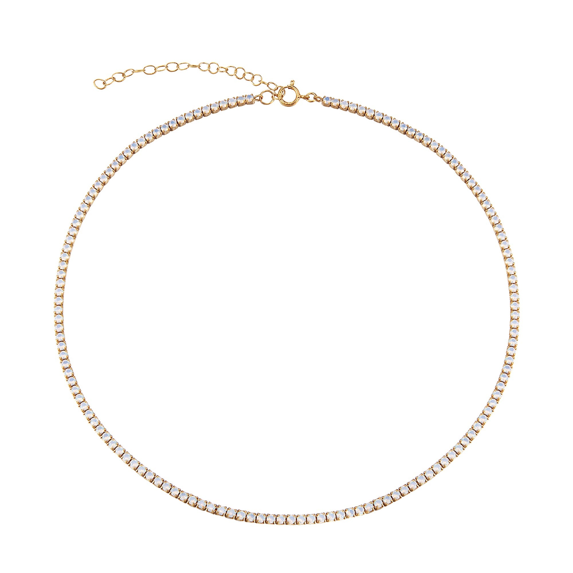 opal tennis chain - seol gold