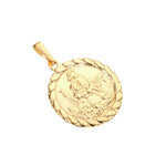 Gold St Christopher Medallion - seol-gold