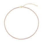 tennis necklace - seol gold