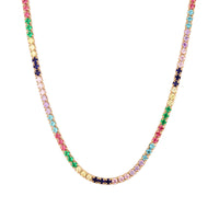 Rainbow necklace - seol-gold