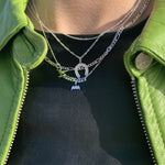 silver star sign necklace -seol gold
