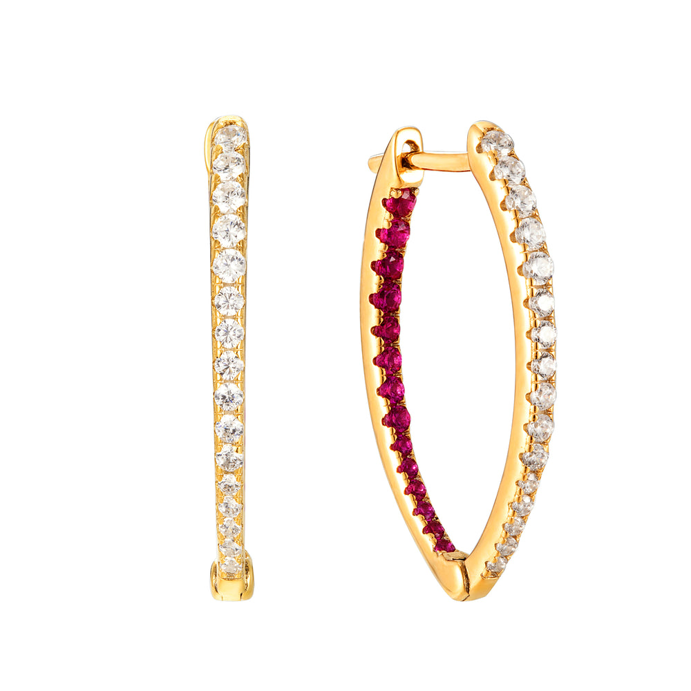 pave earring - seol gold