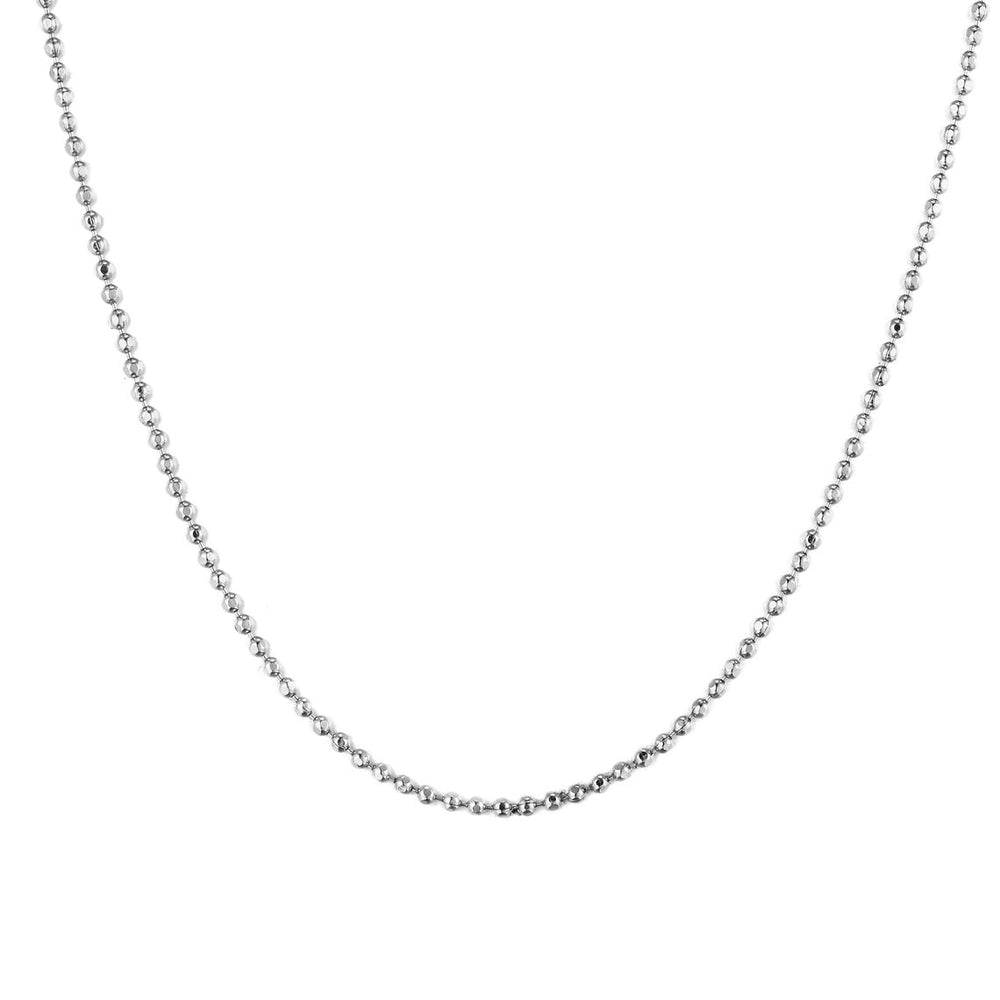 silver chain necklace - seol gold