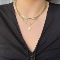 necklace stack  - seol gold