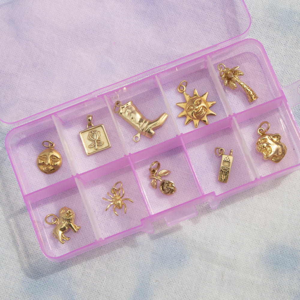 Gold rose charms -seol gold