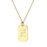 Engravable Dog Tag Necklace