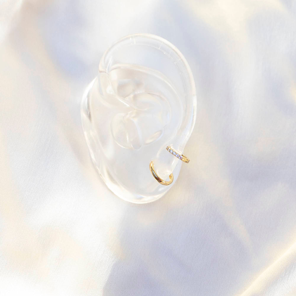 hoop earrings - seol gold