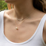 9ct gold pearl necklace - seol-gold