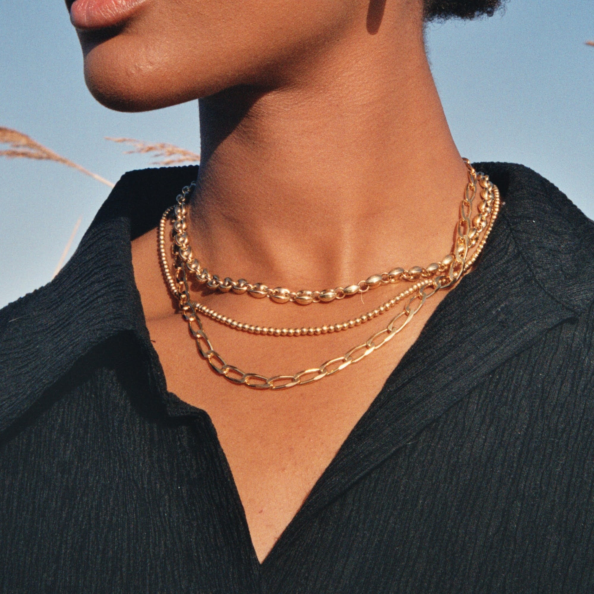 bead chain - seol gold