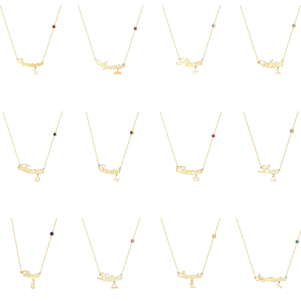 zodiac necklace - seol-gold
